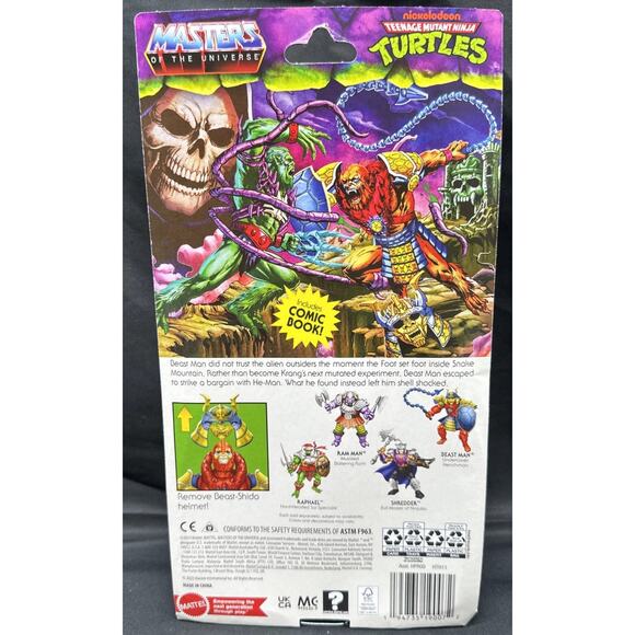 Turtles of Grayskull Beast Man TMNT MOTU Origins Retro Action Figure New - Picture 5 of 8